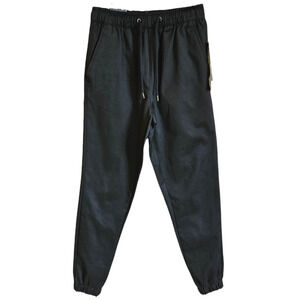 NEW! Boy's Pull On Stretch Twill Jogger Pants Black Small (8)